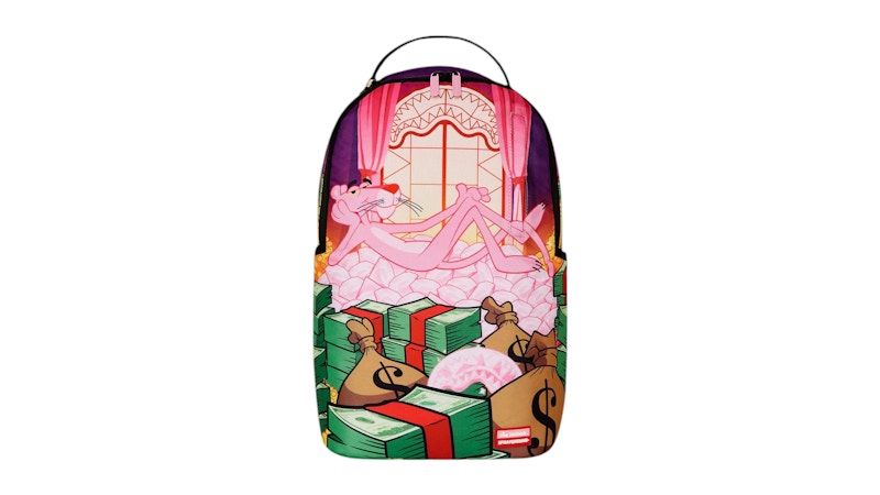 Pre-owned Sprayground Pink Panther Fortress Of Money Tude Backpack In Multi