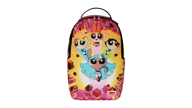 Pre-owned Sprayground Powerpuff Bustin Thru Dlxsv Backpack In Multi