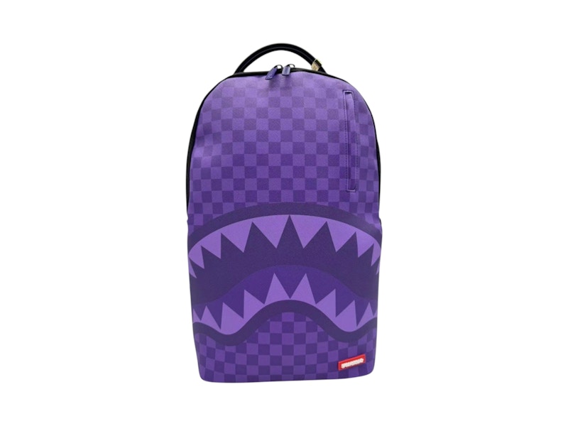 Pre-owned Sprayground Shark Sharks In Paris Dlxsv Backpack In Purple