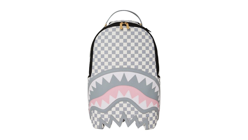 Pre-owned Sprayground Rose All Day La Palais Shark Bite Backpack In Multi