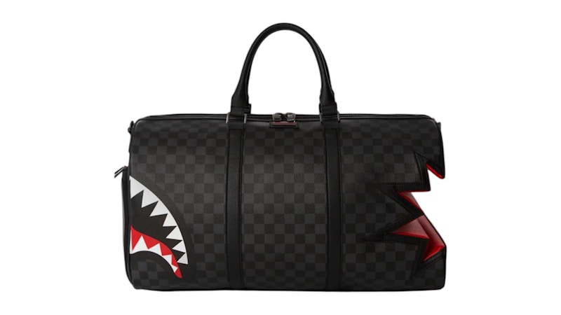 Sprayground Shark Bite Sharks In Paris Gray Duffle Multicolor