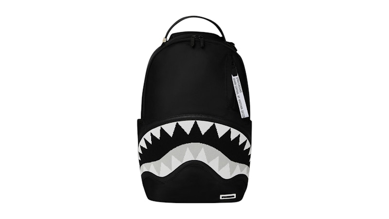 Pre-owned Sprayground Shark Central Backpack In Black/white In Multi