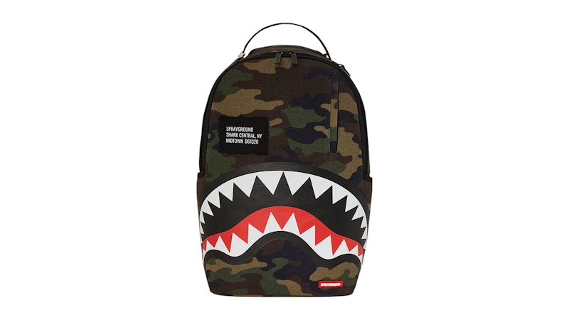 Sprayground Shark Central Camo DLXS Rucksack Mehrfarbig