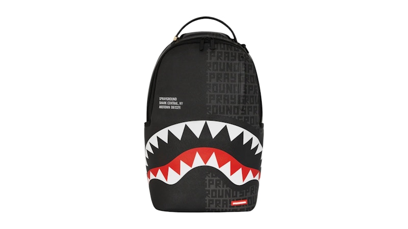 Pre-owned Sprayground Shark Central Double Trouble Dlxsv Backpack In Multi