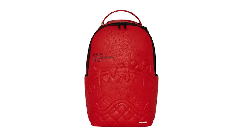 Pre-owned Sprayground Shark Central Embossed Drip Dlxsv Backpack In Multi