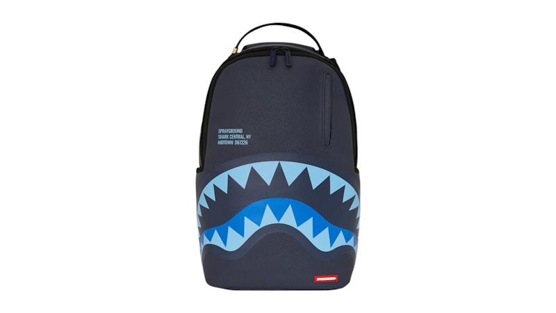 Pre-owned Sprayground Shark Central Late Arrival Dlxsv Backpack In Multi
