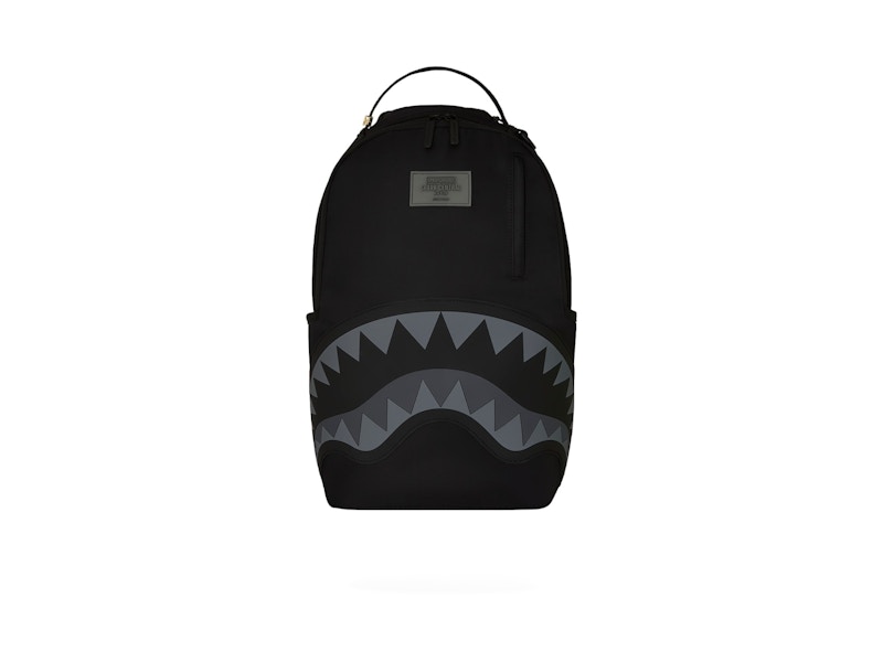 Pre-owned Sprayground Shark Central Nylon Backpack In Black