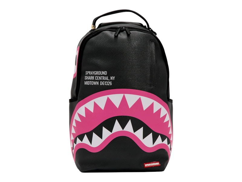 【激レア】SPRAYGROUNDスプレーグラウンド　サメSHARK バッグパック スプレーグラウンド シャークセントラル ピンク DLXSV バック