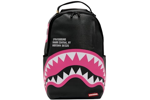 Sprayground Shark Central Pink DLXSV Backpack Black/Pink FW24 US