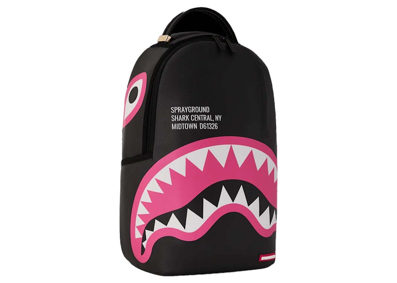 Sprayground Shark Central Rosa DLXSV Backpack Schwarz Rosa FW24 DE