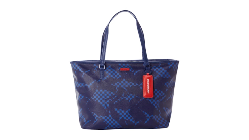 Sprayground Shark Check (Blue) Tote Multicolor