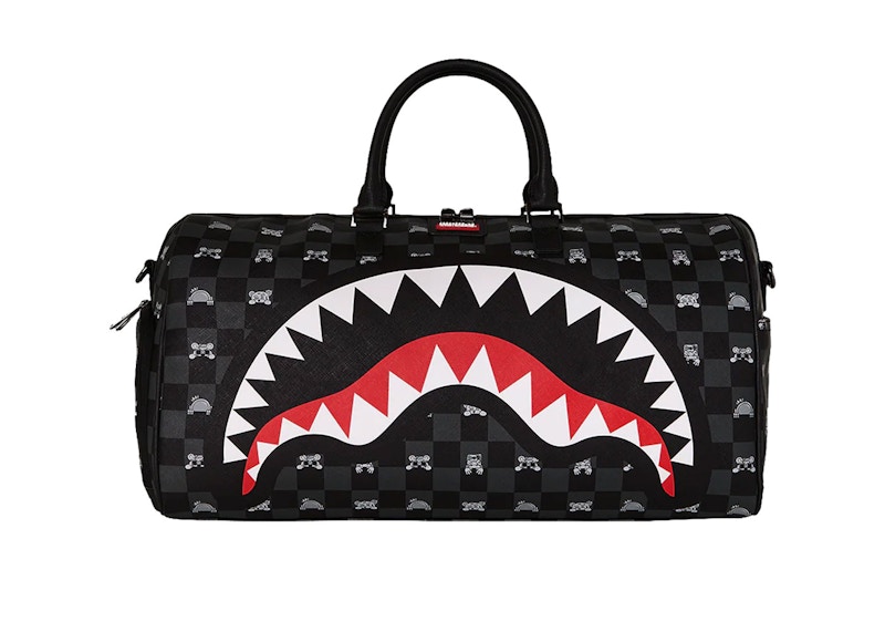 Sprayground Shark Mob Hideout Duffle Bag Multi