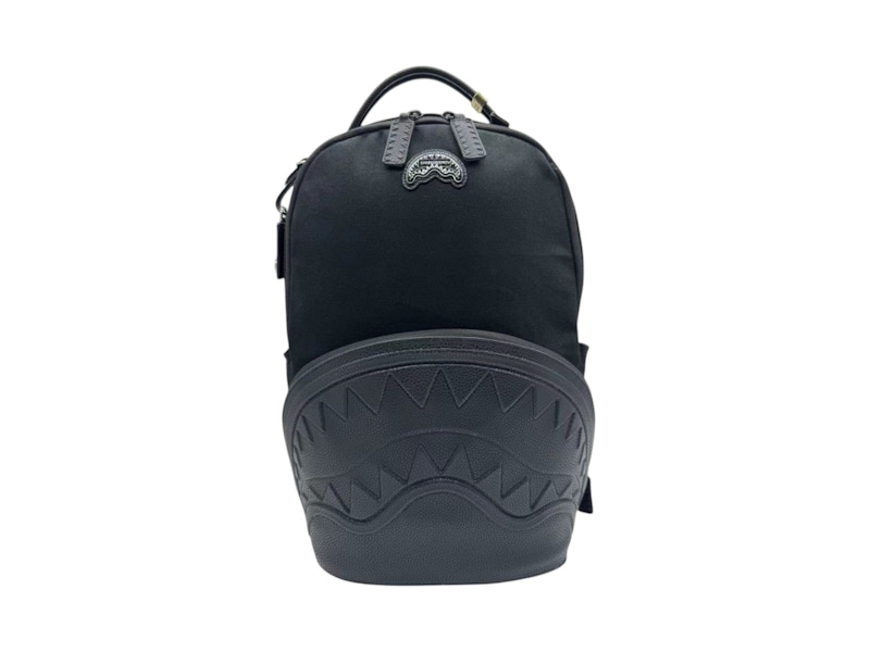 Pre-owned Sprayground Shark Pocket Canavas Backpack In Multi