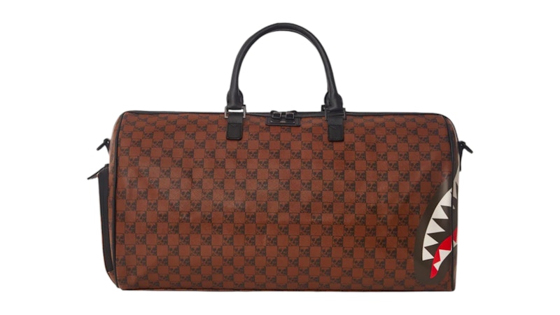 Sprayground Sharks And Skulls Duffle Multicolor