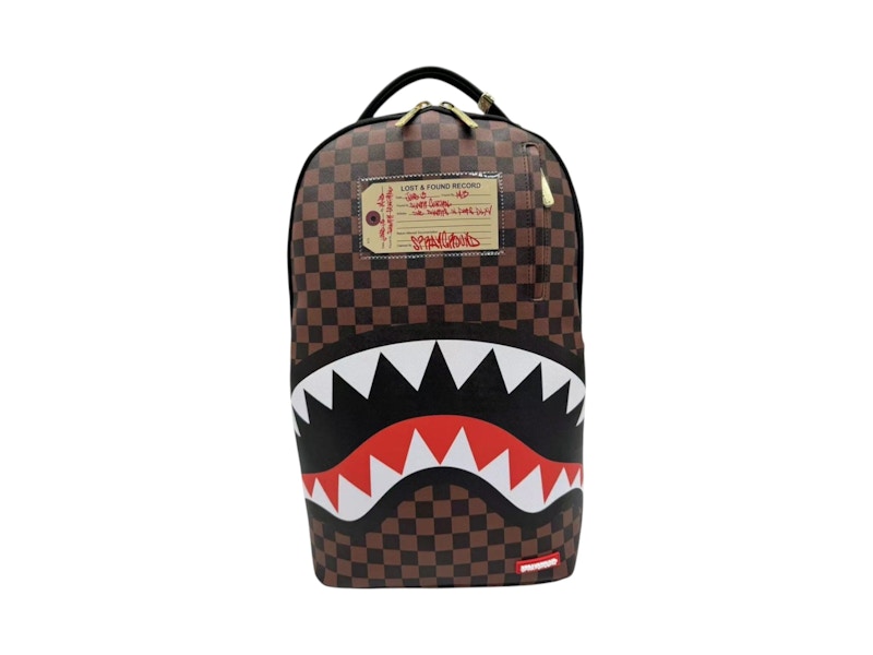 Pre-owned Sprayground Sharks In Paris Lost & Found Backpack In Multi