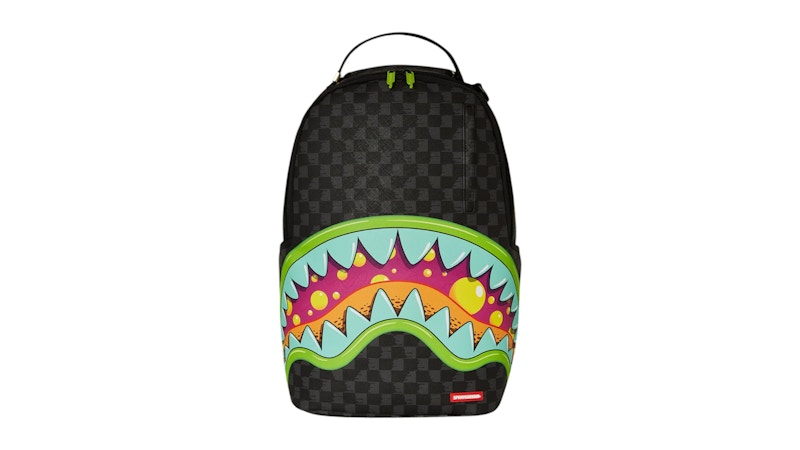 Pre-owned Sprayground Slime Takeover Backpack In Multi