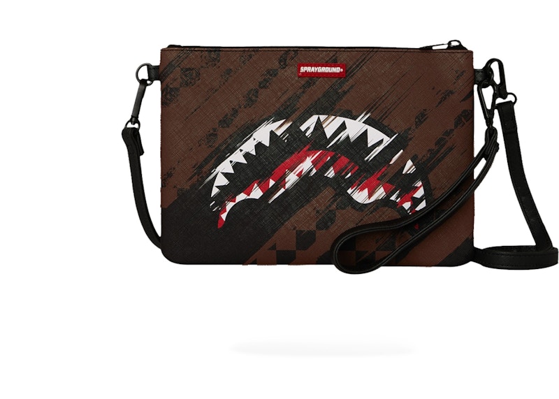 Pochette Sprayground Smeared Grunche, marron