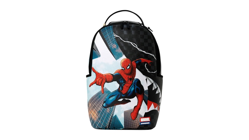 Sprayground Spiderman Official Collab Protect The City Backpack Multicolor