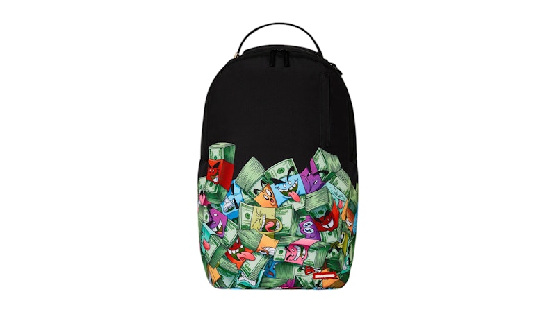 Pre-owned Sprayground Stacked And Relaxed Money Boys Backpack In Multi
