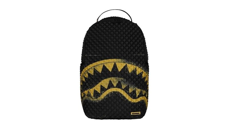 Sprayground Stencil Shark Backpack Black/Gold