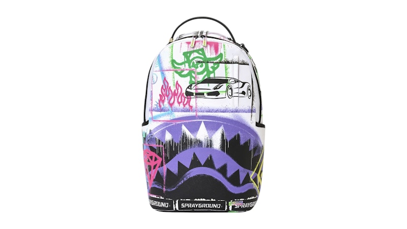 Sprayground Stencil Shark Backpack Multicolor