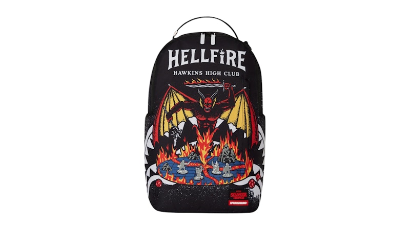 Pre-owned Sprayground Stranger Things Hellfire Backpack In Multi