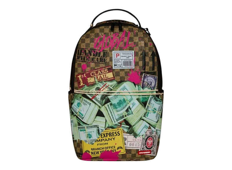 Sprayground Torn Packaging DLXSV Backpack Brown