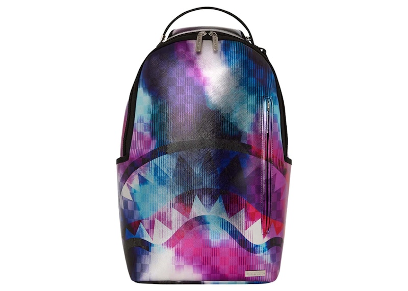 Sprayground Tye Check Sharkclub Electronica Backpack Multicolor GB