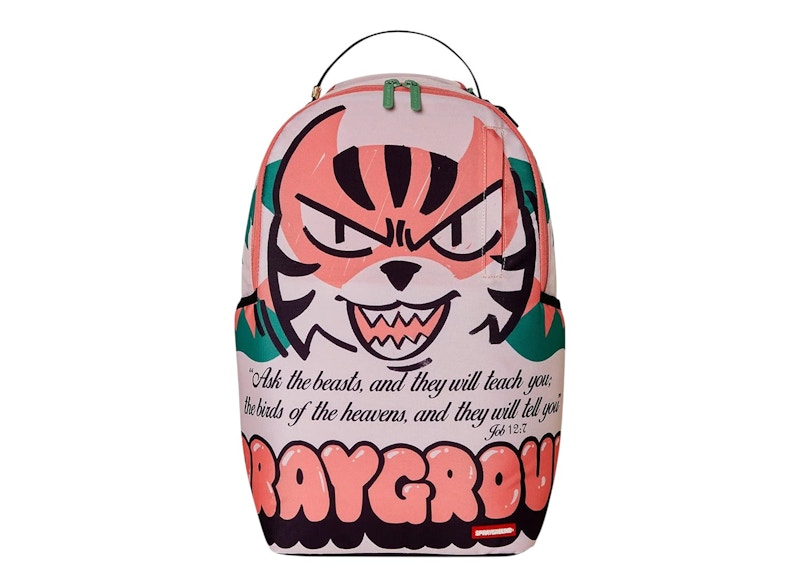 Sprayground Untamed Tiger Face DLXR Backpack Pink