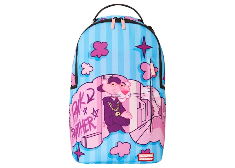 Sprayground x Pink Panther City Street Cloud Master Piece DLXSR Backpack Blue Pink US