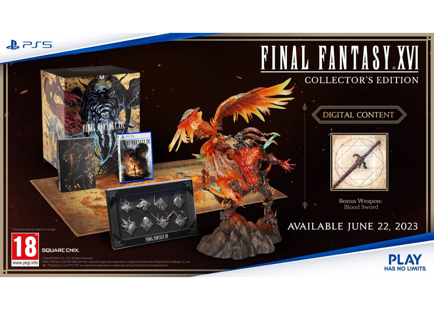 Square Enix PS5 Final Fantasy XVI Collector's Edition Video Game Bundle (US Version) US Square Enix PS5 Final Fantasy XVI Collector's Edition Video Game Bundle (US Version) US