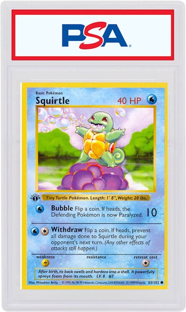 Squirtle - 93/130 - Common - Unlimited Edition - Pokemon Singles » 1st  Generation Sets (WotC) » Base Set 2 - The Deck Box