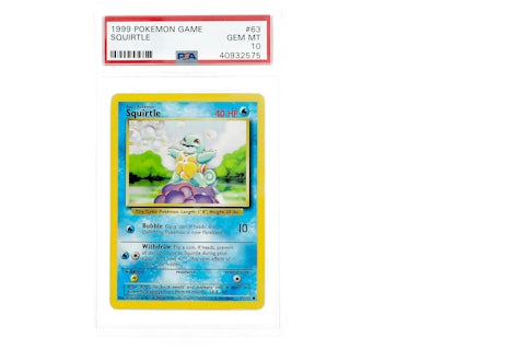 Squirtle 1999 Pokemon TCG Base Set 1st Edition #63/102 (PSA or BGS Graded) - 1999 - US Squirtle 1999 Pokemon TCG Base Set 1st Edition #63/102 (PSA or BGS Graded) - 1999 - US