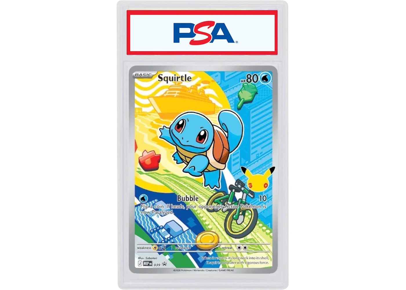 Squirtle 2026 Pokmon Mega Evolution First Partners Collection Promo 39 (PSA or BGS Graded) - 2026 - US Squirtle 2026 Pokmon Mega Evolution First Partners Collection Promo 39 (PSA or BGS Graded) - 2026 - US