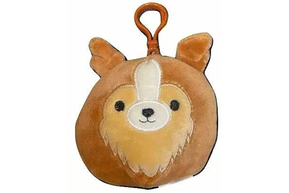 Squishmallow Andres The Sheltie 3.5 Inch Clip On Plush