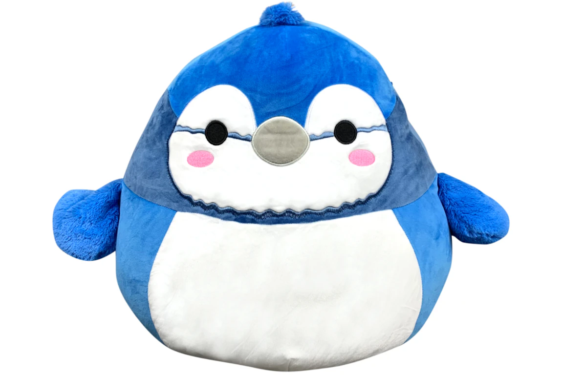 Squishmallow Babs The Blue Jay 16 Inch Plush Blue/White