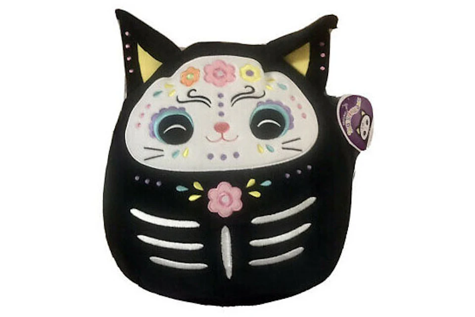 Squishmallow Day Of The Dead Zelina The Black Cat Plush Black