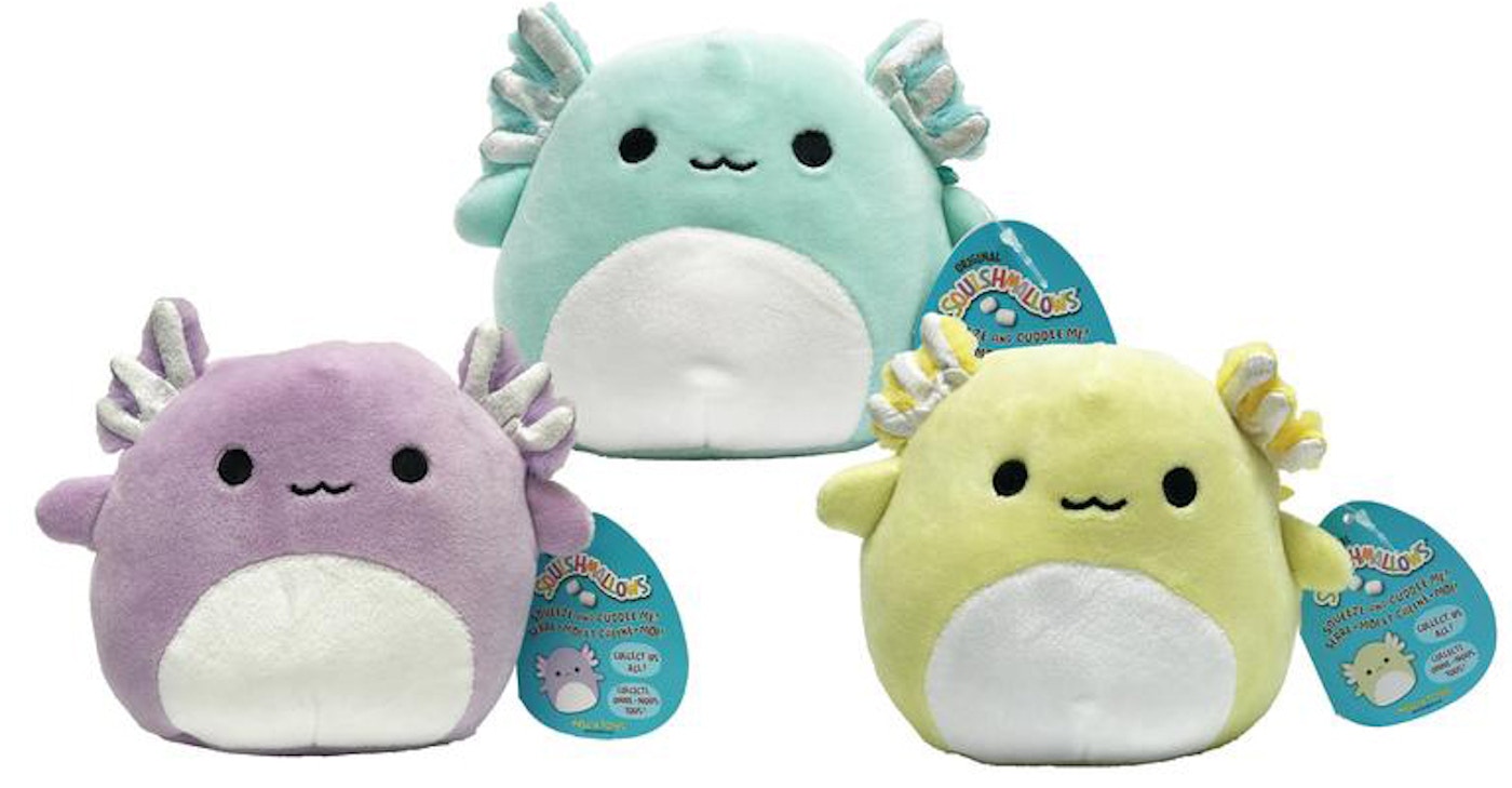 wallpapers Archie The Axolotl Squishmallow For Sale squishmallow easter exclusive axolotl set 5 inch set of 3 plush multi