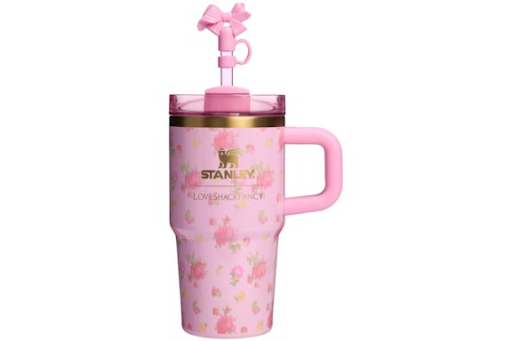 Gobelet Stanley 1913 x LoveShackFancy Flowstate Quencher 20 oz avec poignée Ibiza Sunset