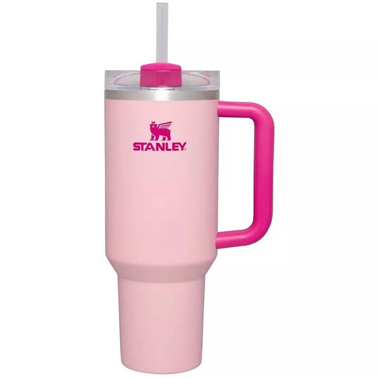 Pre-owned Stanley Flamingo Quencher 40oz Tumbler Pink