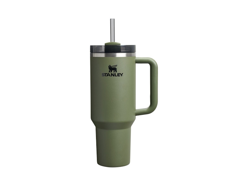 Pre-owned Stanley Flowstate Quencher 40oz Tumbler In Dried Pine