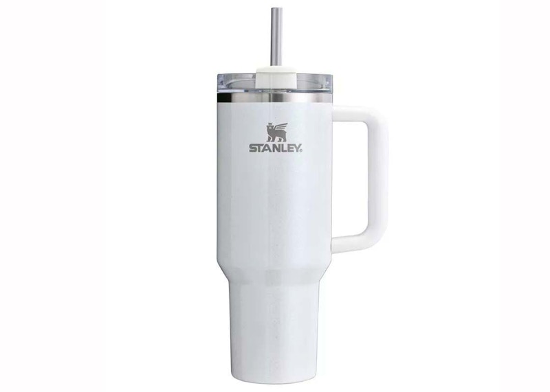 Pre-owned Stanley Women's Flowstate Quencher 40oz Tumbler In Pearl