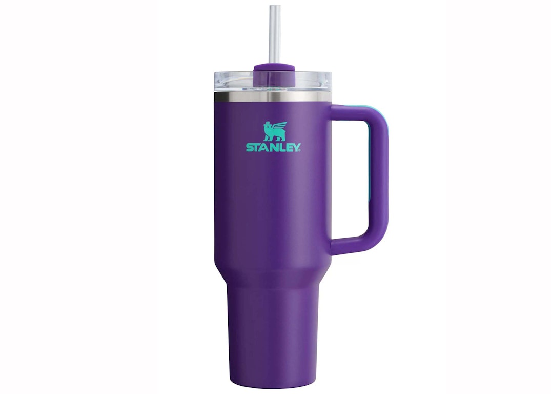 Pre-owned Stanley Heat Wave Exclusive Collection Flowstate Quencher 40oz Tumbler Dep Purple