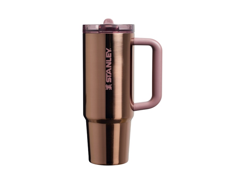 Pre-owned Stanley Mesa Rose Collection Protour Flip Straw Quencher 30oz Tumbler In Polished Rose Gold