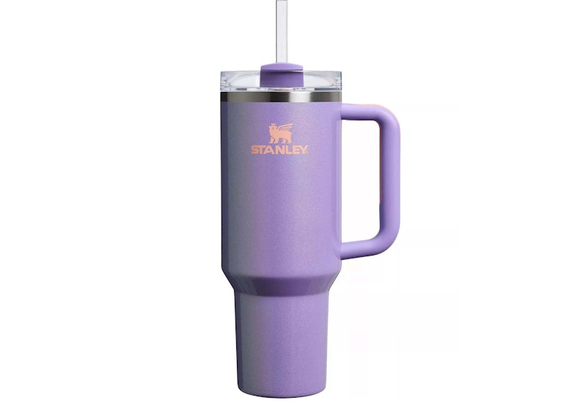 Pre-owned Stanley New Frequency Collection Flowstate Quencher 40oz Tumbler In Periwinkle Shimmer