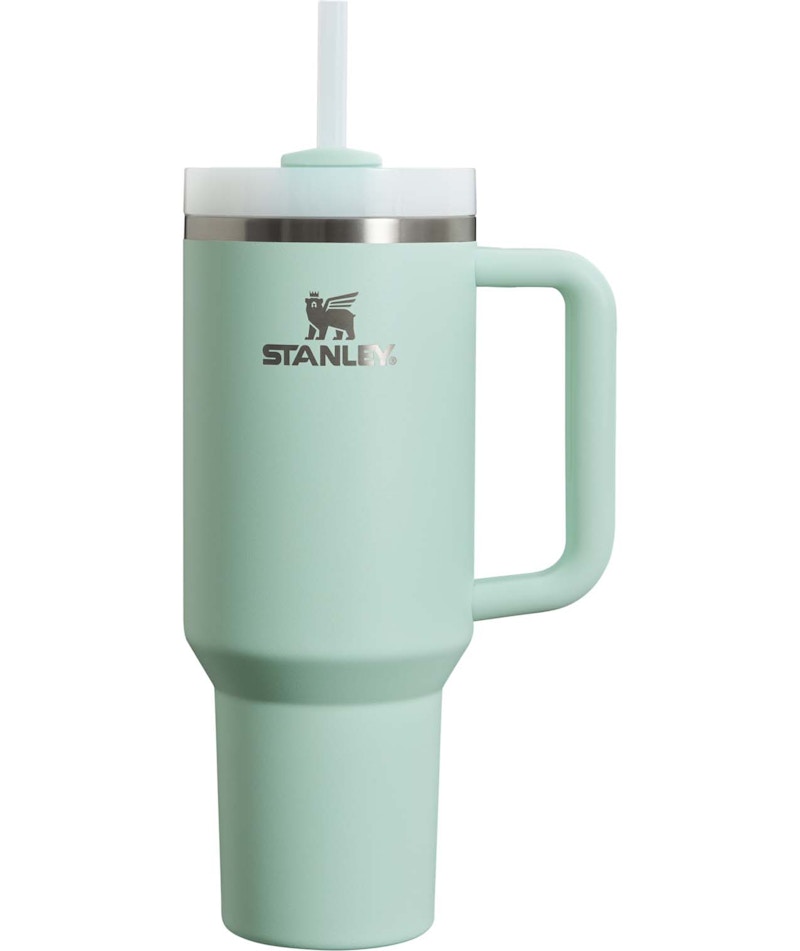 Pre-owned Stanley The Clean Slate Flowstate Quencher 40oz Tumbler In Mint