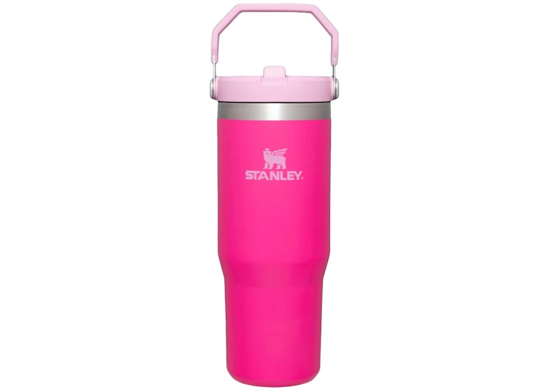 Pre-owned Stanley Women's The Iceflow Flip Straw 30oz Tumbler In Camelia