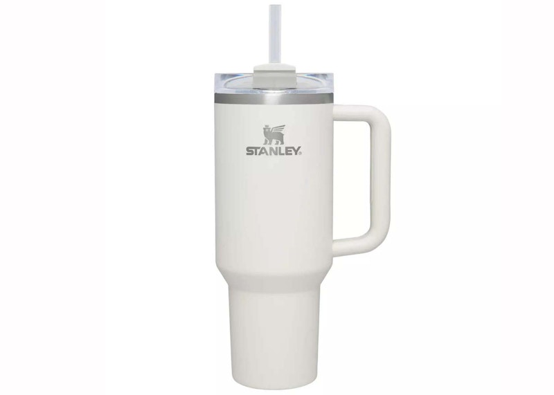 Pre-owned Stanley Women's X Magnolia Quencher 40oz Tumbler In Sour Cream