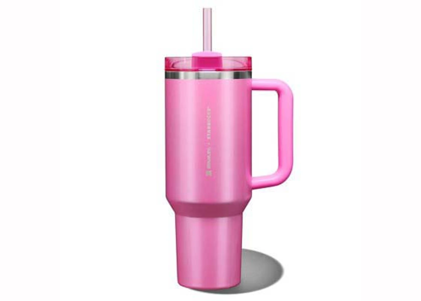 Stanley X Starbucks Quencher 40oz Tumbler Pink 2024 In Stainless Steel Tw 0328