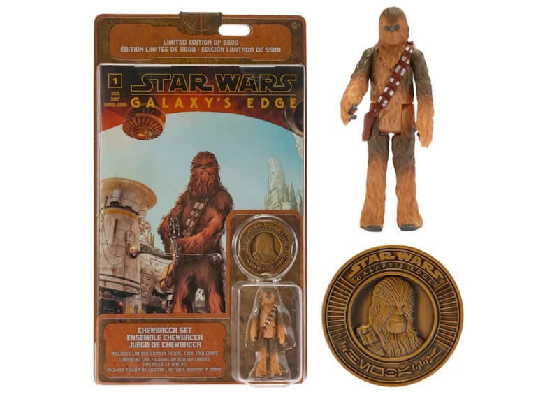 Star Wars Chewbacca Action Figure, Comic Book and Coin Set